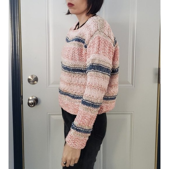 90s Liz Claiborne Pink Silk Blend Sweater - Picture 2 of 4